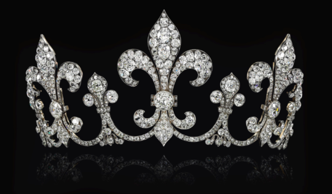 King Louis XVI and Marie Antoinette diamond fleur de lys crown 7